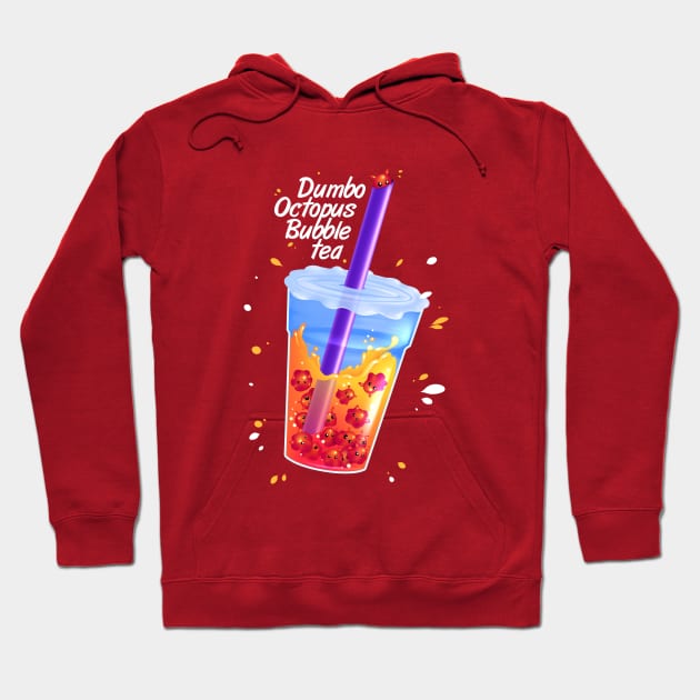 Dumbo octopus bubble tea Hoodie by Digitaldreamcloud